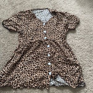 Cheetah Print Dress